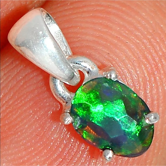Jewelry - Chalama Black Opal silver necklaces